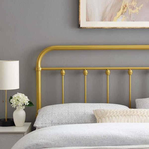 Brass metal headboard hotsell