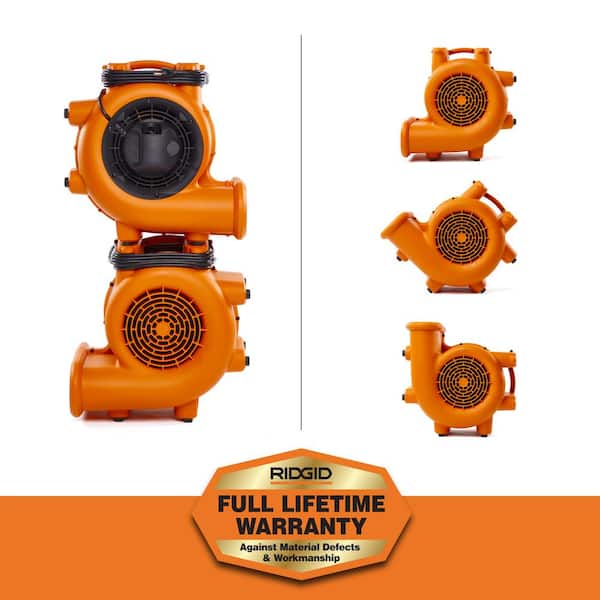1625 CFM 3-Speed, 3-Positions AM2286 Air Mover Blower Fan for Drying Floors and Janitorial Water Damage Restoration