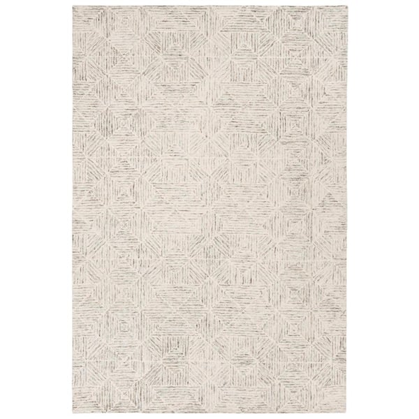 SAFAVIEH Abstract Light Blue 6 ft. x 9 ft. Geometric Diamond Area Rug ...