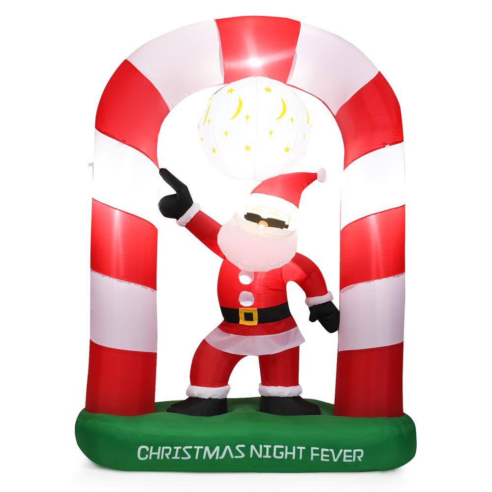 Costway 7.5 ft. Christmas Inflatable Lighted Santa Claus