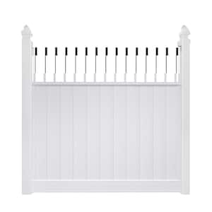 Pro Series 6 ft. x 6 ft. Woodbridge Baluster Top Unassembled Vinyl Fence Panel