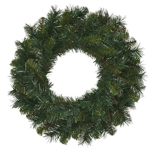 30 in. Unlit Multi Pine Artificial Wreath with 180 Tips