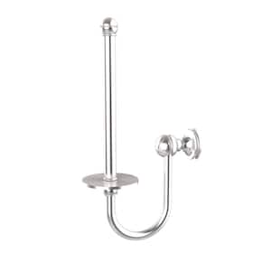 Mambo Collection Upright Single Post Toilet Paper Holder in Satin Chrome
