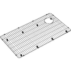 Crosstown 28.5 in. x 15.5 in. Bottom Grid for Kitchen Sink in Stainless Steel
