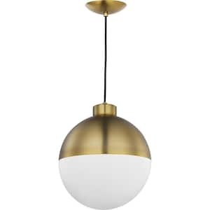 Globe LED 1-Light Brushed Bronze LED Pendant Light