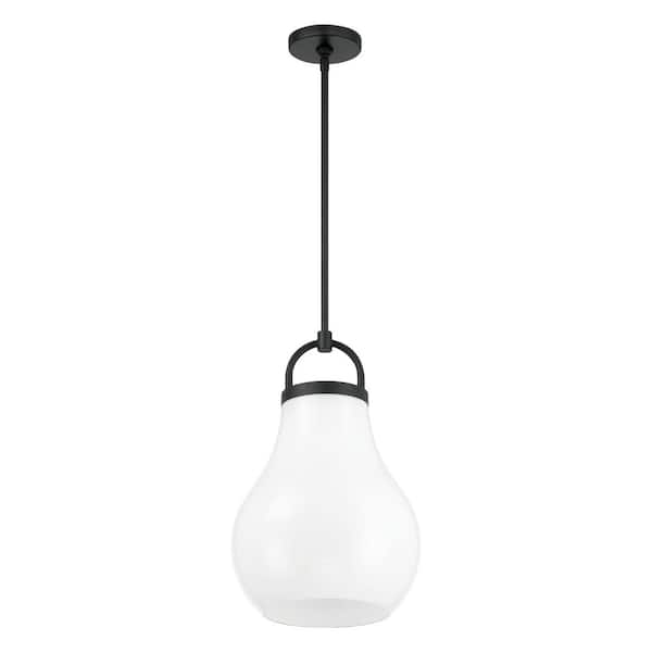 Thesis Mansfield 18-inch 1-light Matte Black Pendant Light with