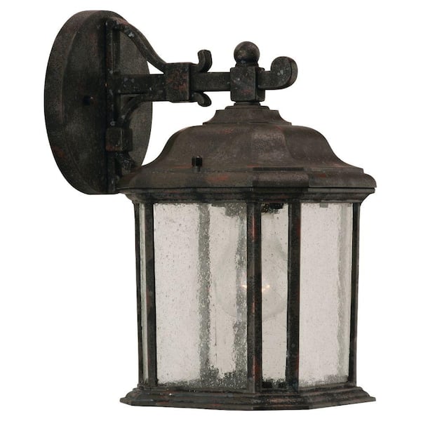 Kent 1-Light Oxford Bronze Outdoor Wall Lantern Sconce