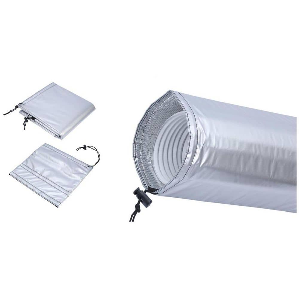 1-Piece Bath Accessory Set in Silver, 4-Layer Insulated AC Hose Sleeve, 5 & 5.9 in. for Bathroom Vent Heat Blocking price history on PriceWatchPro