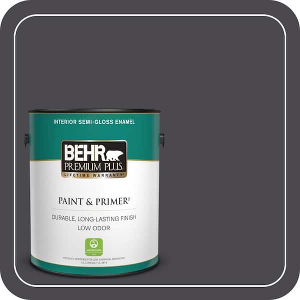 BEHR PREMIUM PLUS 1 gal. #ECC-62-2 Cityscape Semi-Gloss Enamel Low Odor Interior Paint & Primer