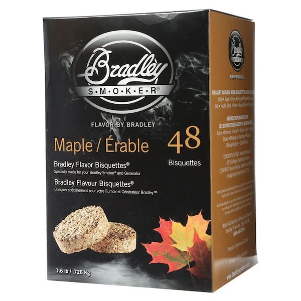 Bradley Smoker Maple Flavor Bisquettes (48-Pack)