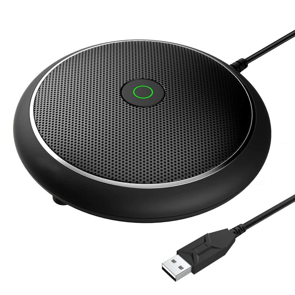 Omnidirectional Condenser USB Microphone with Mute Function for Video Strea