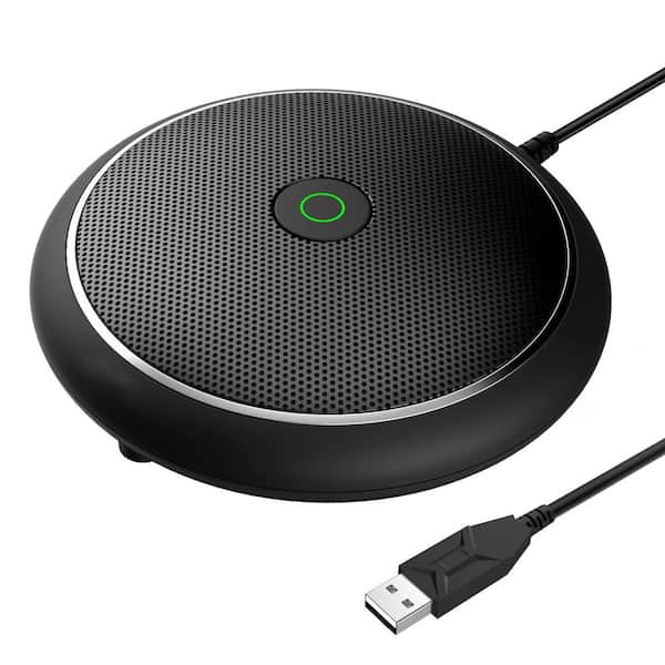 Omnidirectional Condenser USB Microphone with Mute Function for Video Streaming and Skype Plug and Play Compatible
