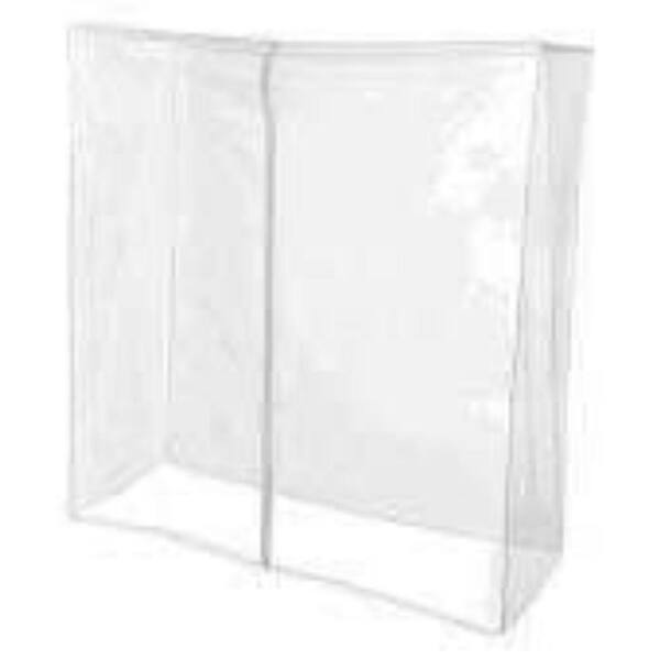 Only Hangers Clear Vinyl Clothes Rack 38.5 in. W x 54 in. H