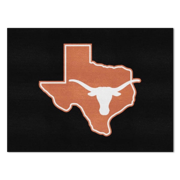 FANMATS Texas Longhorns Black 3 ft. x 4 ft. All-Star Area Rug