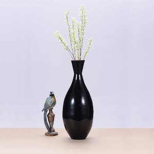 24-in. Tall Bamboo Floor Vase, Black