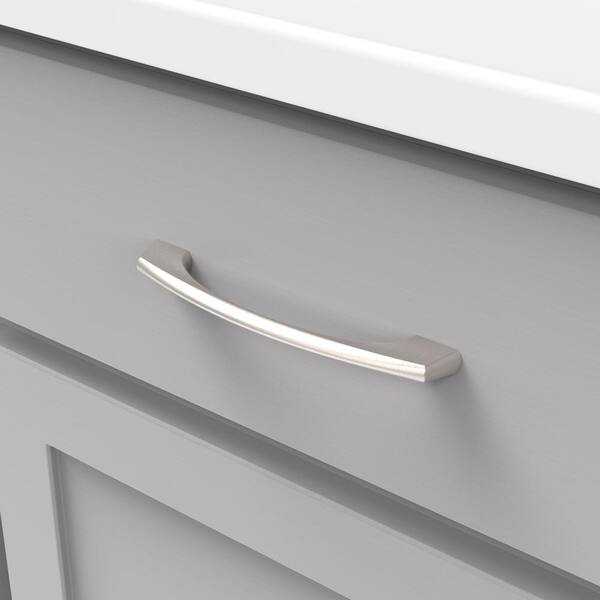 Greenwich Collection 5 in. (128 mm) C/C Stainless Steel Cabinet Door and Drawer Pull (10-Pack) Greenwich Collection 5 in. (128 mm) C/C Stainless Steel Cabinet Door and Drawer Pull (10-Pack)