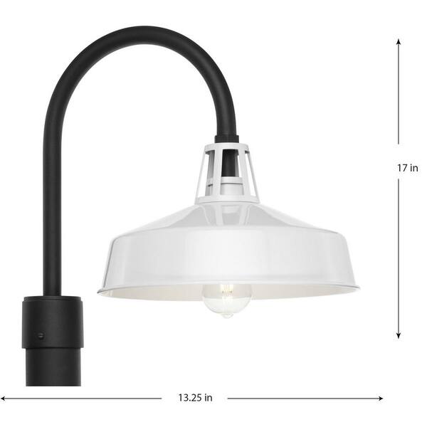 100-Watt 13.25-in Classic Bronze Traditional Light Post Lantern 100-Watt 13.25-in Classic Bronze Traditional Light Post Lantern