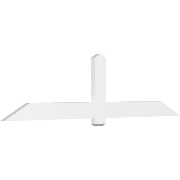 Ekena Millwork Eugene 96 in. W x 24 in. H x 2 in. D Signature Polyurethane Bracket