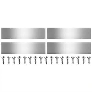 5-Pack 36 x 8 in. Satin Aluminum Door Kick Plate for Interior and Exterior Doors