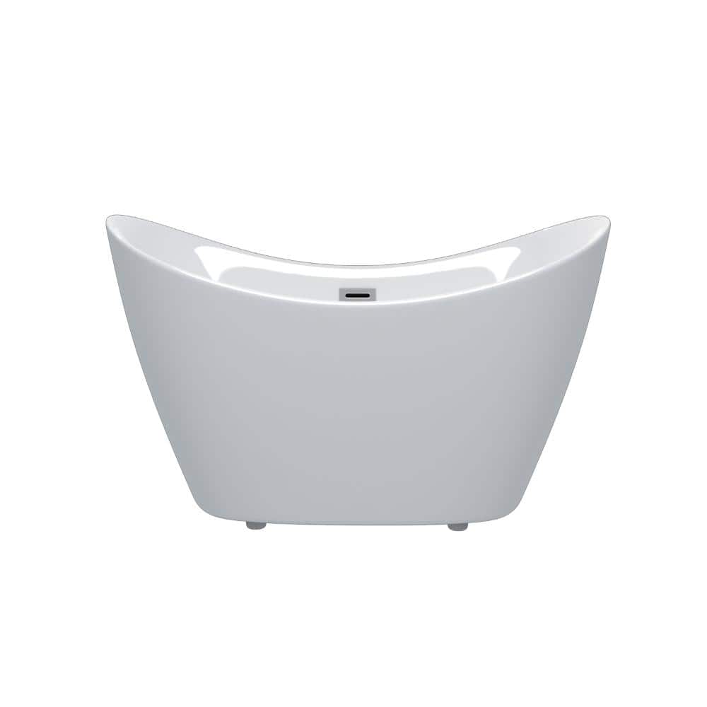 67 in. x 29.5 in. Acrylic Freestanding Soaking Bathtub with Center Drain in White, cUPC Certified price history on PriceWatchPro
