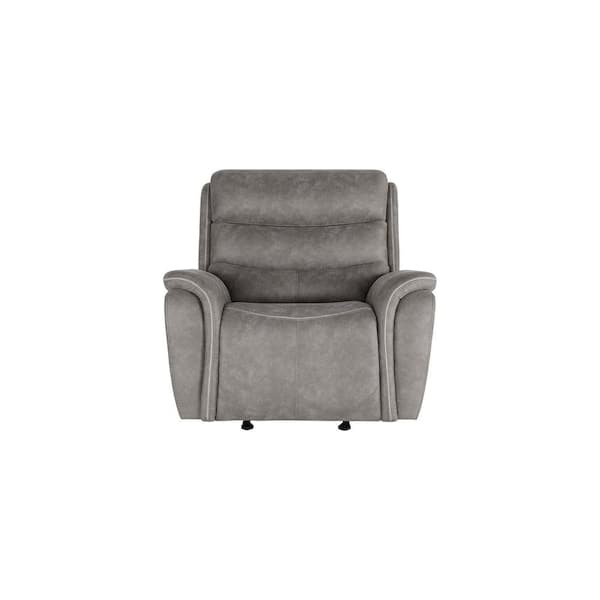 New Classic Furniture Kamari Gray Polyester Recliner