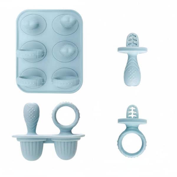 Silicone Baby Popsicle Molds with Sticks for Teething Relief, Easy-Release Frozen Treat Maker for Toddlers