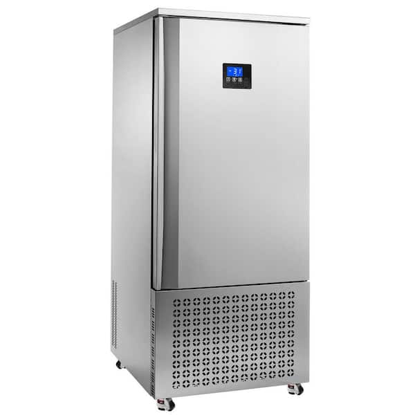 Commercial Blast Freezer, 370 L / 13.1 cu. ft. Blast Chiller with 15 Trays, 4 Freezing Modes, Stainless Steel, Silver