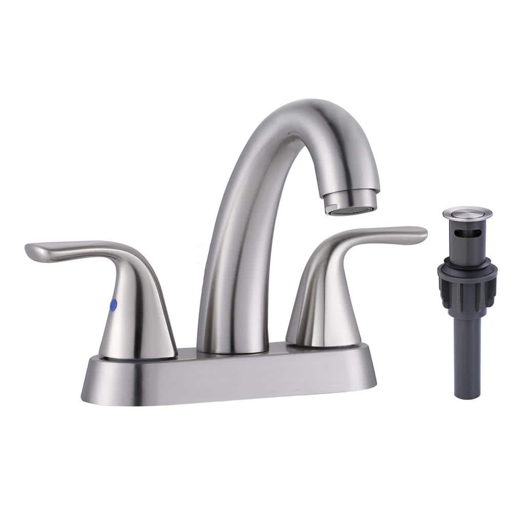 mineralwater14点セット IVIGA 4 in. Centerset Double Handle High Arc Bathroom Faucet with