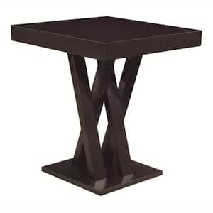 42 in. Brown Wooden Bar Table