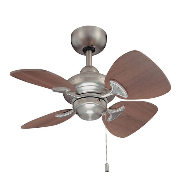 Satin Nickel Ceiling Fan, 24 Inch Ceiling Fan Home Depot