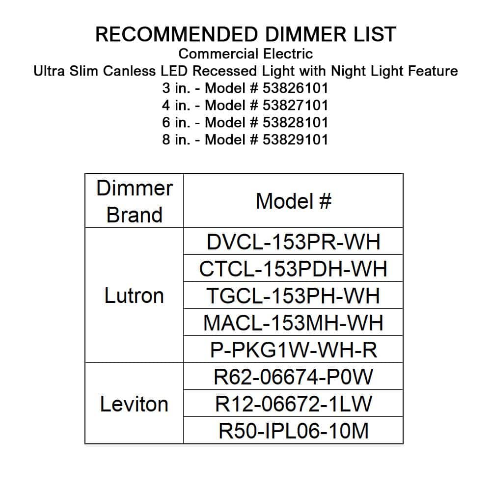 Ultra Slim White 8-Inch Canless LED Recessed Light with Night Feature