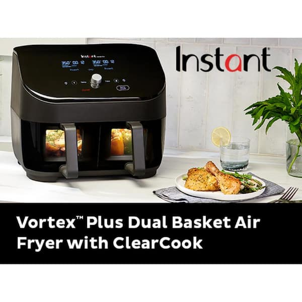 Instant Pot Instant Vortex Plus 8 qt. Black Dual Basket Air Fryer