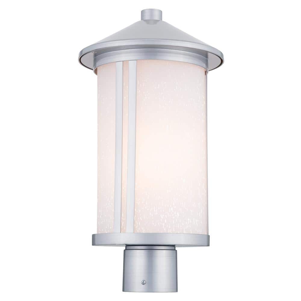 Lombard 1-Light Brushed Aluminum Silver Aluminum Hardwired Waterproof Outdoor Post Light with No Bulbs Included (1-Pack) price history on PriceWatchPro