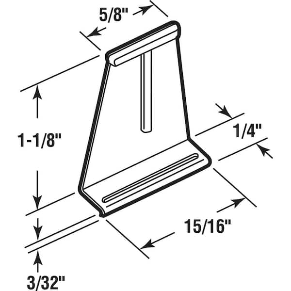 White Vinyl, Spline Channel Pull Tabs (100-pack)
