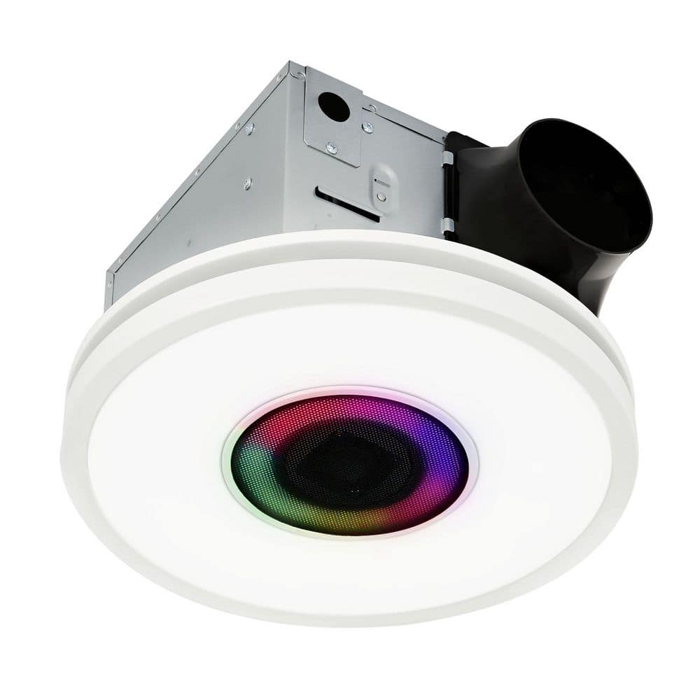 Pick-A-Flow 80/110 CFM Ceiling Bathroom Exhaust Fan with Light and Bluetooth Speaker White price history on PriceWatchPro