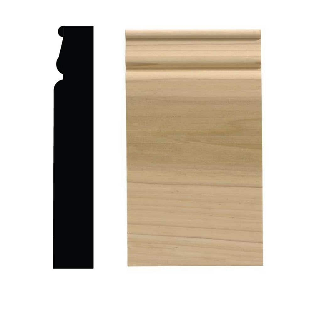 Ornamental Mouldings 888PB 1-1/16 in. x 3-1/4 in. x 6-1/2 in. White Hardwood Plinth Block Moulding