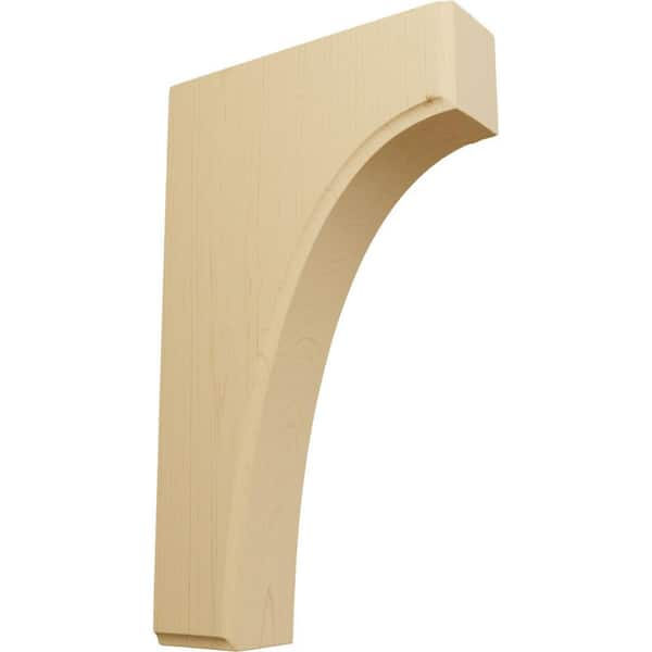 Ekena Millwork 1-3/4 in. x 6 in. x 10 in. Unfinished Wood Alder Clarksville Corbel