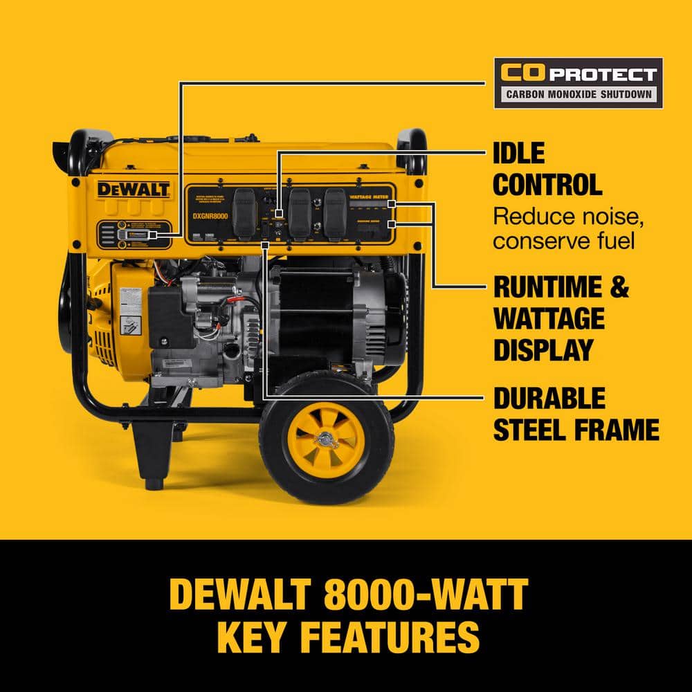 Dewalt - Brandclub - 10000 / 8000-Watt Electric Start Gas Powered
