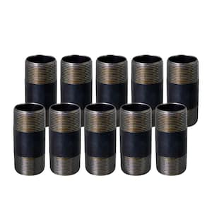 Black Steel Pipe, 1-1/4 in. x 2-1/2 in. Nipple Fitting (Pack of 10)