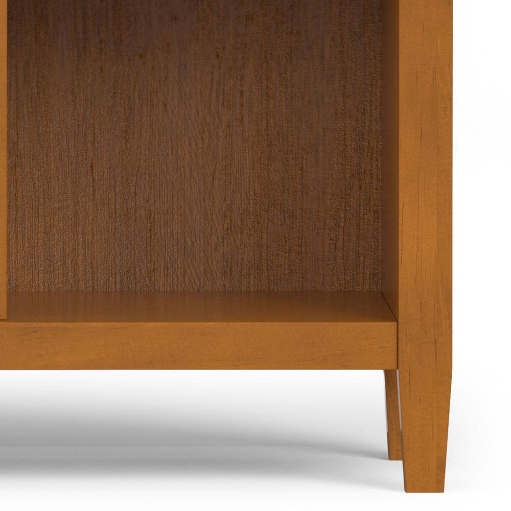 Light Golden Brown Solid Wood 9-Cube Storage Unit