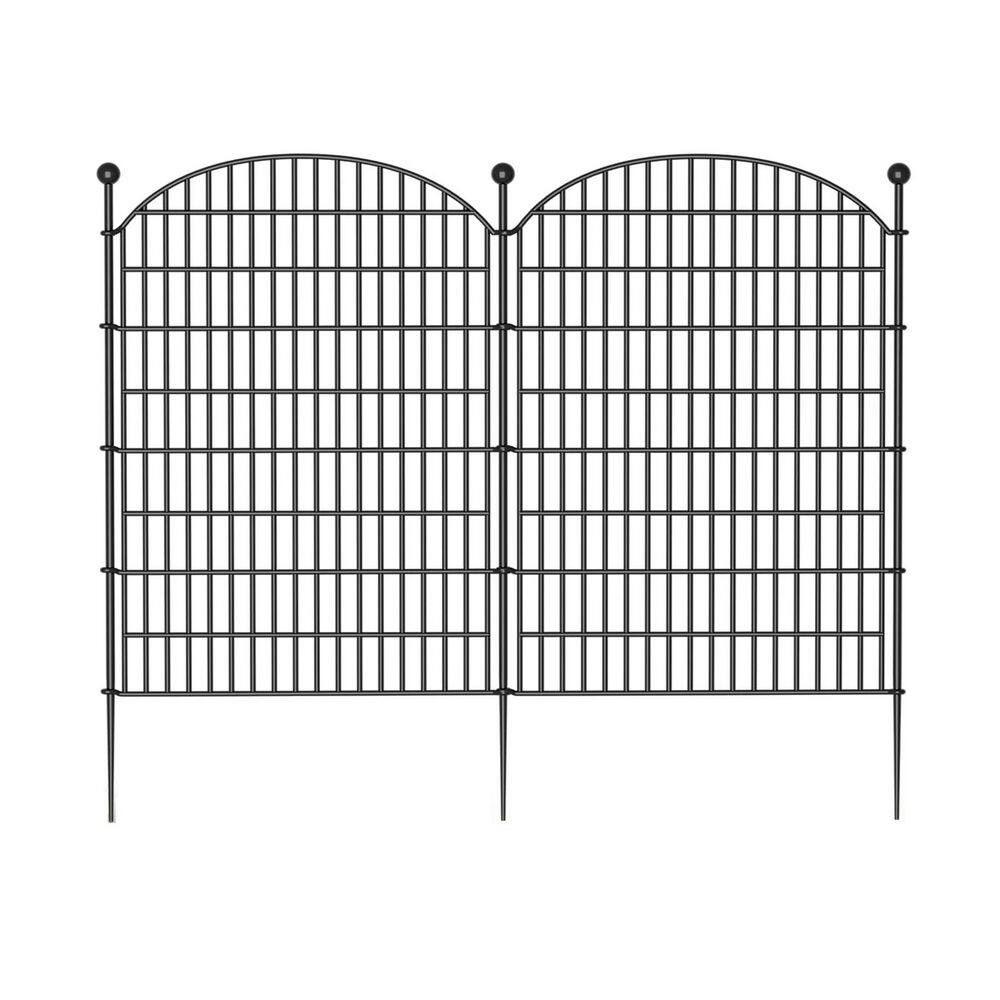 43.78 in 10 Panels No Dig Decorative Garden Fence, Rustproof Metal Animal Barrier Ground Stakes Fencing price history on PriceWatchPro