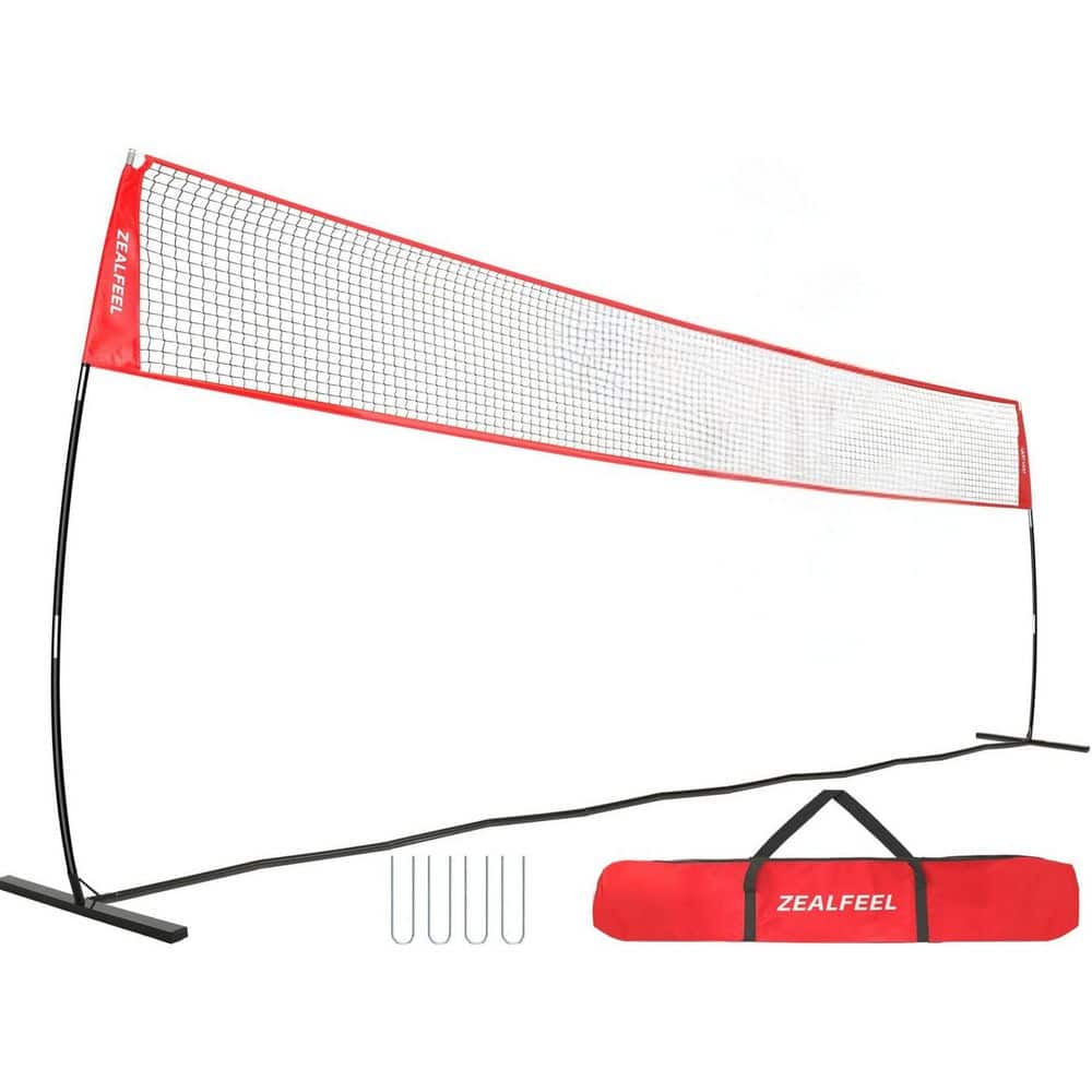 ZEALFEEL Adjustable Portable 20 ft. Volleyball Training Net with