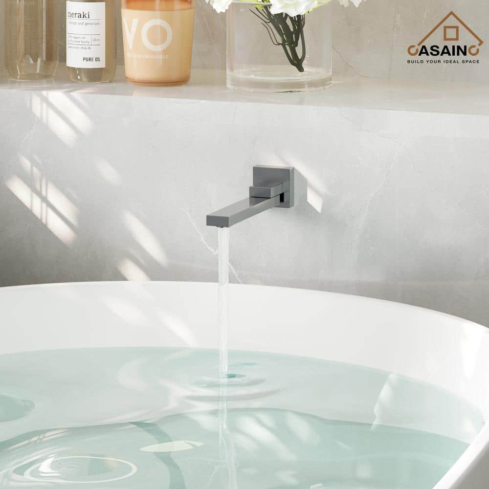Chrome Dual Square Rainfall Shower Head with Handheld