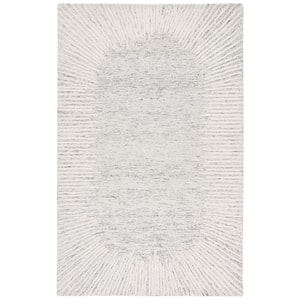 Abstract Gray/Ivory 8 ft. x 10 ft. Marle Eclectic Area Rug