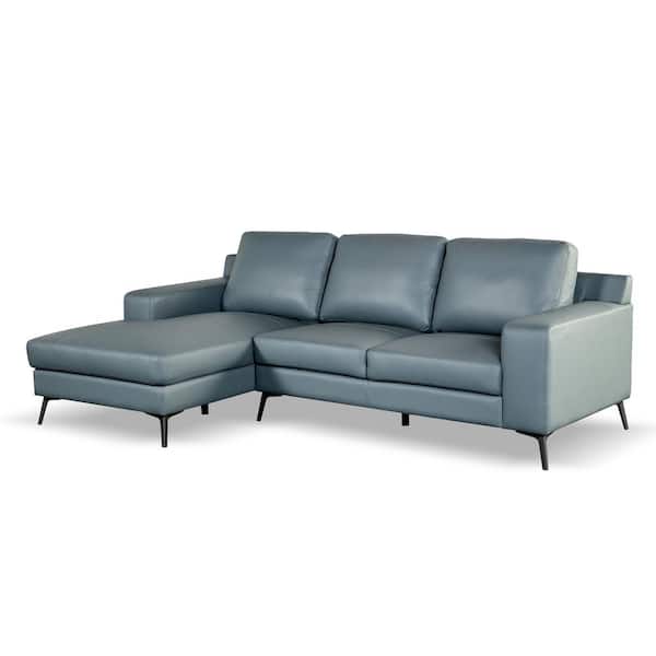 Furniture of America Serina 98.5 in. Square Arm 1-Piece Leather