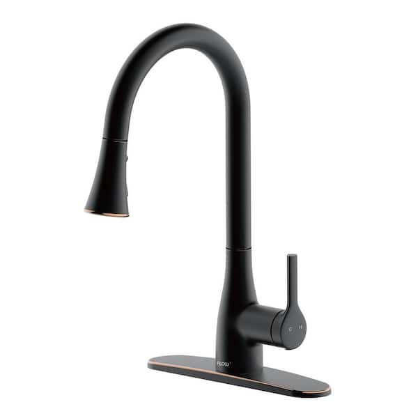 FLOW Classic Series Single-Handle Standard Kitchen Faucet in Oil Rubbed Bronze