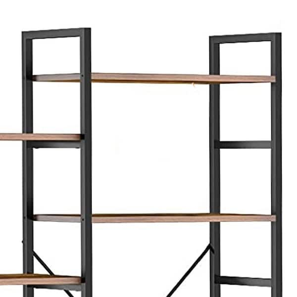 Triple-wide 14-shelf Large Open Etagere Bookshelf