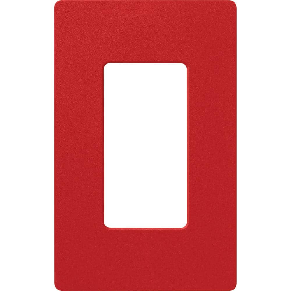 Claro 1 Gang Wall Plate for Decorator/Rocker Switches, Satin, Signal Red (SC-1-SR) (1-Pack) price history on PriceWatchPro
