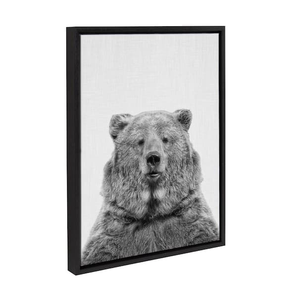 Sylvie "Bear European" by Tai Prints Framed Canvas Wall Art