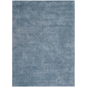 Ma30 Star Blue 5 ft. x 7 ft. Textured Contemporary Area Rug